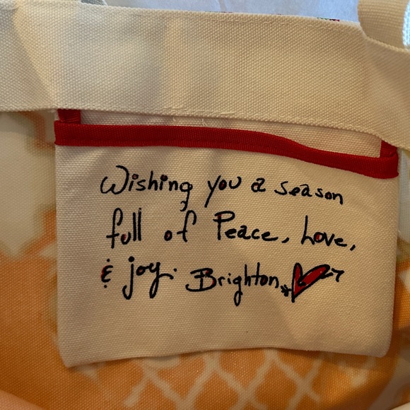 Brighton Red and Green Joy Tote - Picture 3 of 5